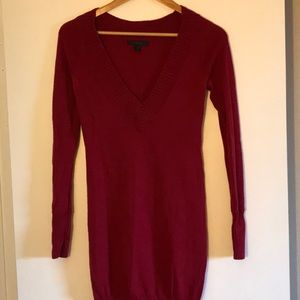 Red express sweater dress